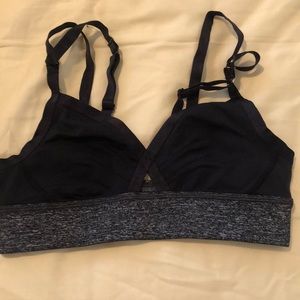 Black lulu lemon sports bra.